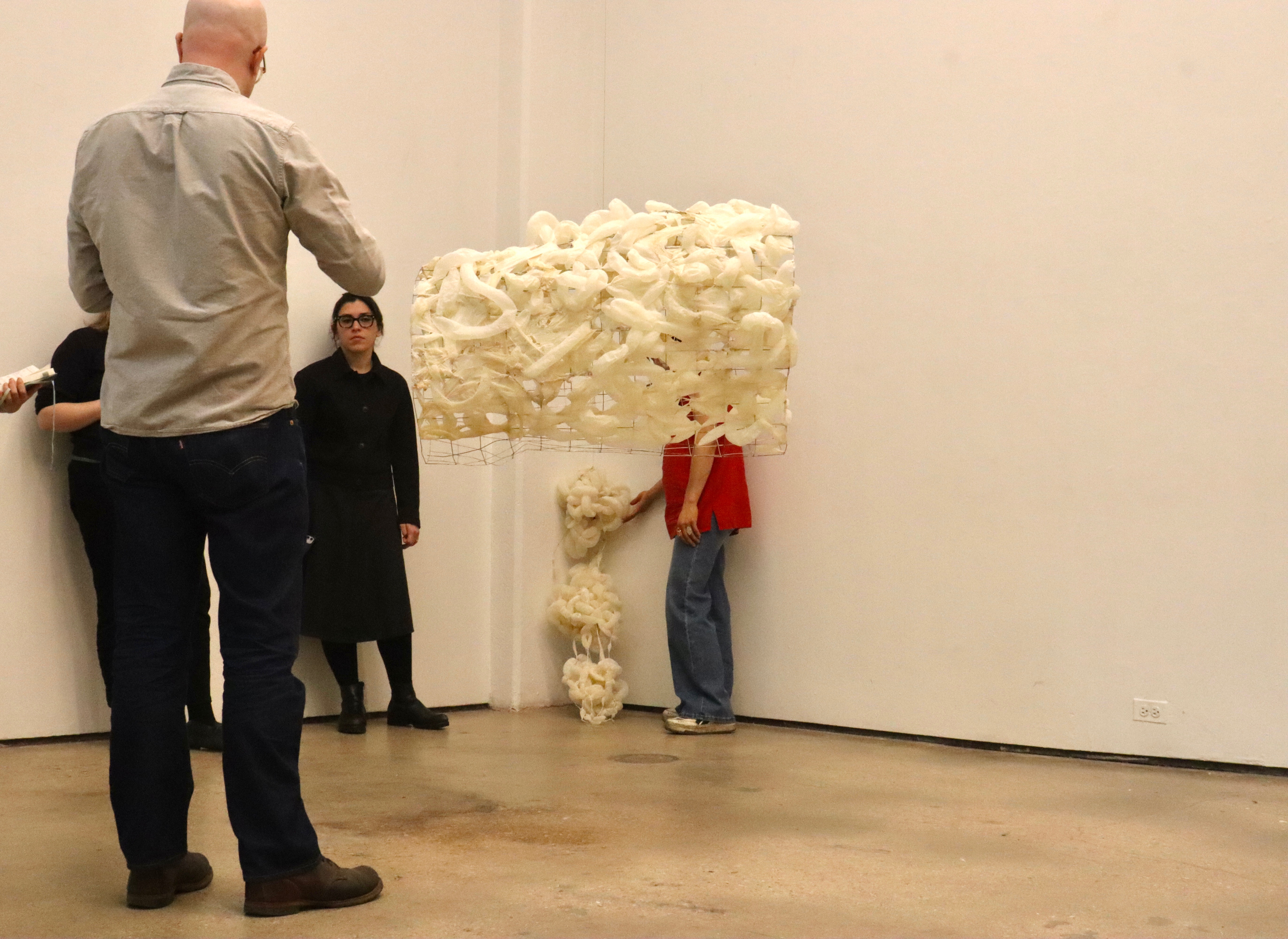 Held at the Edge sculpture by oneg - systems of control and resistance